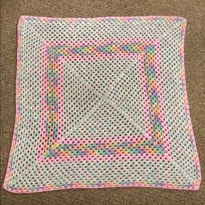 Handmade Crochet Pastel Baby Lap Blanket